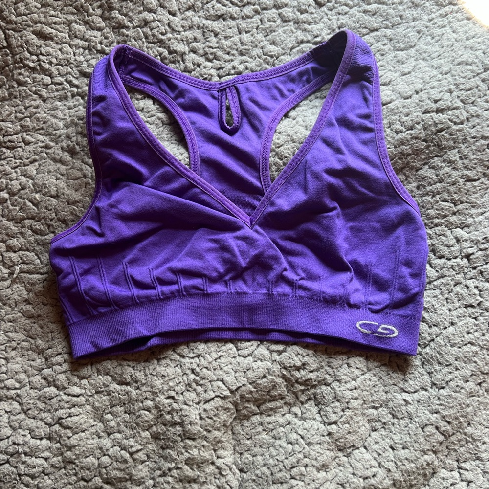 Purple Champion sports bra